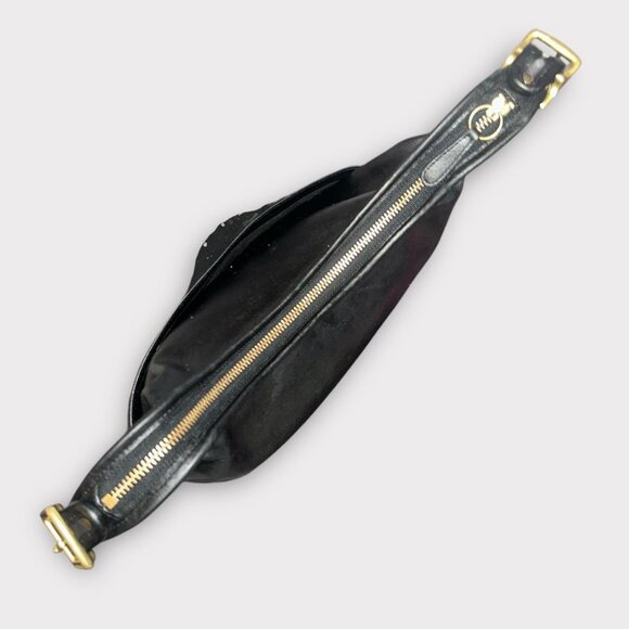 VTG Coach Purse Black Leather Brass Legacy Hobo Bag 9058 Costa Rica 2002 Y2K - Picture 7 of 9